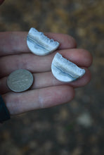 Load image into Gallery viewer, Lace Agate and Druzy Custom Earrings