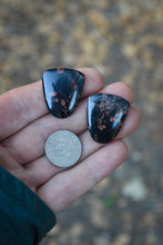 Load image into Gallery viewer, Peanut Obsidian Earrings