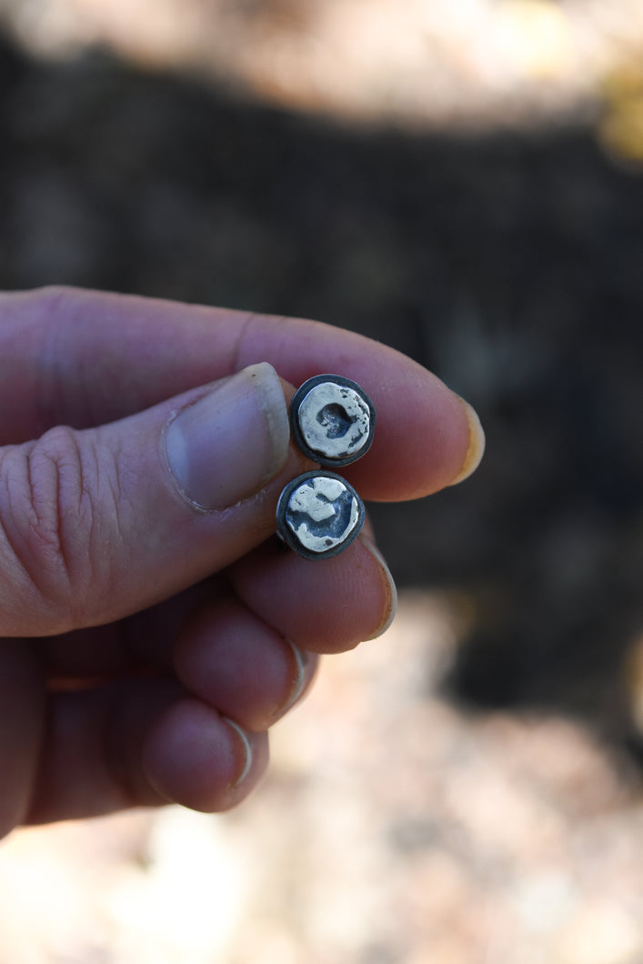 Freeform Silver Studs (lg)