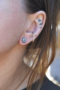 Freeform Silver Studs (lg)