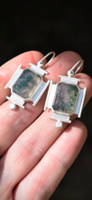 Load image into Gallery viewer, Moss Agate Deco Swingers