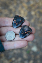 Load image into Gallery viewer, Peanut Obsidian Earrings