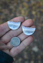 Load image into Gallery viewer, Lace Agate and Druzy Custom Earrings
