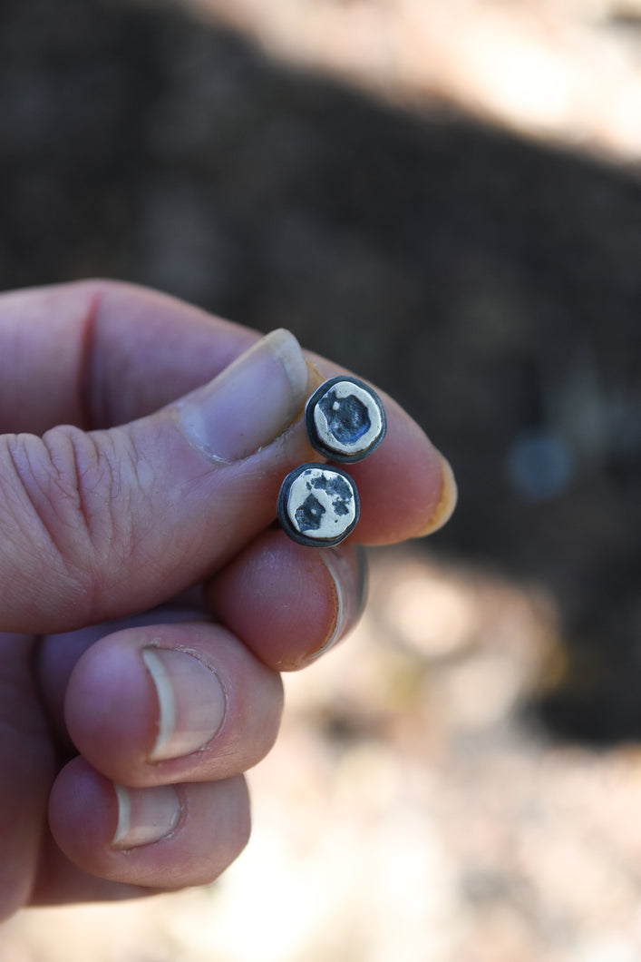 Freeform Silver Studs (med)