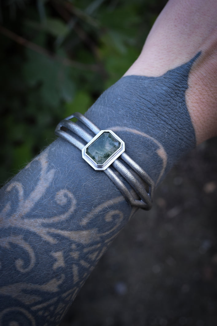 Moss Agate Cuff