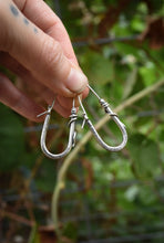 Load image into Gallery viewer, Sterling Silver U Hoops