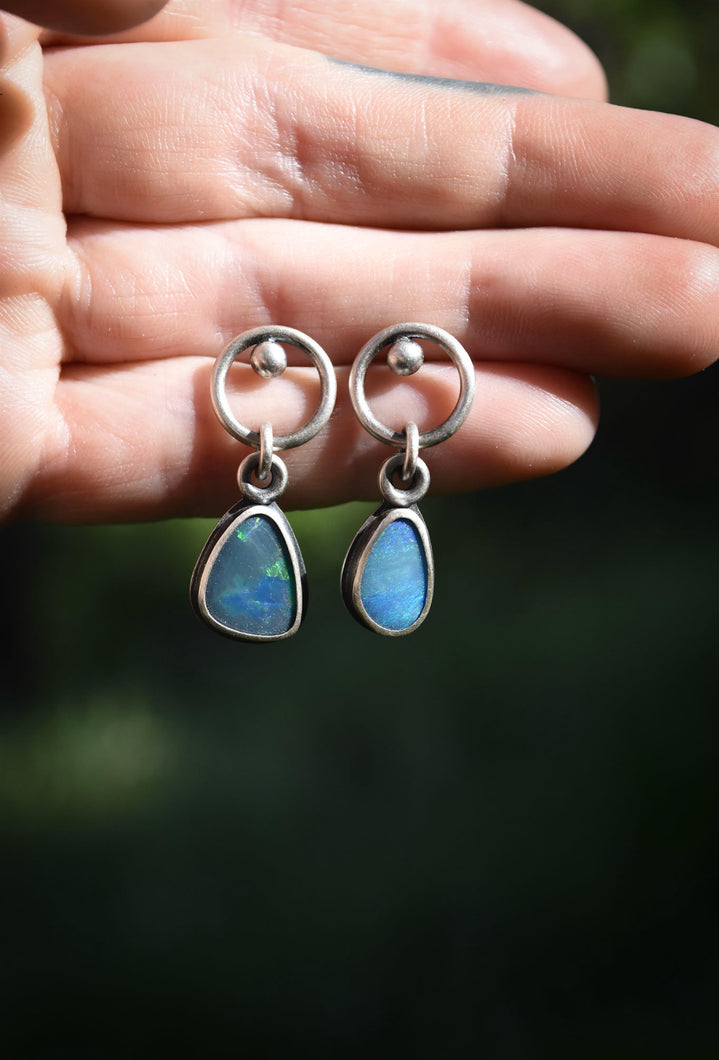 Boulder Opal Studs