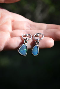 Boulder Opal Studs