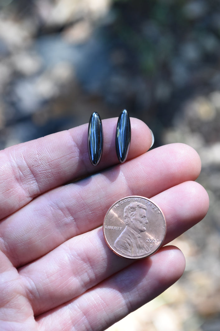 Hematite Custom Earrings