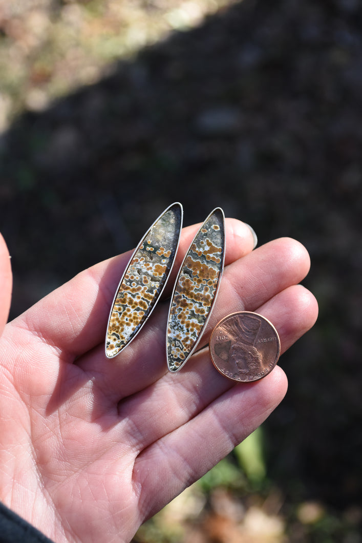 Ocean Jasper custom earrings